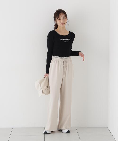 PROPORTION BODY DRESSING(プロポーションボディドレッシング)の「<a>フリルイージーパンツ / 1216230002(その他パンツ・レディース・オフホワイト/ブラック・MEDIUM/P/S)」の16枚目の写真