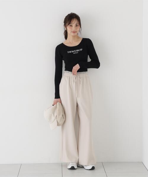 PROPORTION BODY DRESSING(プロポーションボディドレッシング)の「<a>フリルイージーパンツ / 1216230002(その他パンツ・レディース・オフホワイト/ブラック・MEDIUM/P/S)」の17枚目の写真