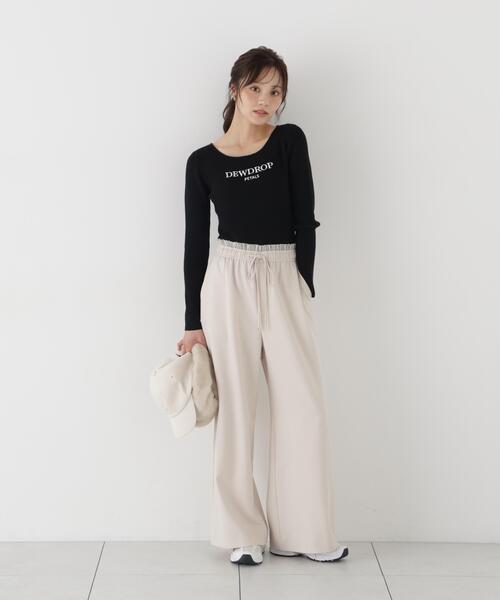 PROPORTION BODY DRESSING(プロポーションボディドレッシング)の「<a>フリルイージーパンツ / 1216230002(その他パンツ・レディース・オフホワイト/ブラック・MEDIUM/P/S)」の18枚目の写真