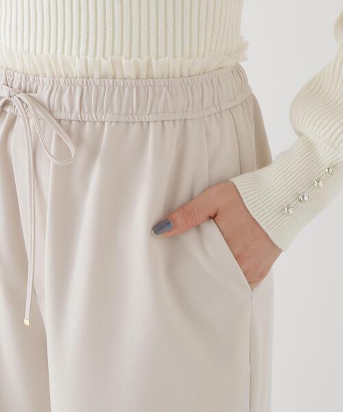 PROPORTION BODY DRESSING(プロポーションボディドレッシング)の「<a>フリルイージーパンツ / 1216230002(その他パンツ・レディース・オフホワイト/ブラック・MEDIUM/P/S)」の3枚目の写真