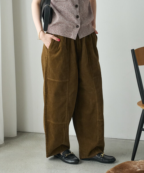FREAK'S STORE(フリークスストア)の「コーデュロイバルーンパンツ(その他パンツ・レディース・ネイビー/ワイン/ベージュ/オフホワイト・MEDIUM/SMALL)」の20枚目の写真