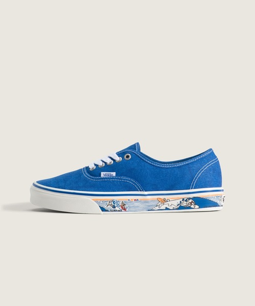 VANS(バンズ)の「オーセンティック / Authentic SIDEWALL PRINT CLASSIC BLUE VN000Z7410Z1(スニーカー・メンズ・ブルー・5/7/6.5/6/5.5)」の1枚目の写真