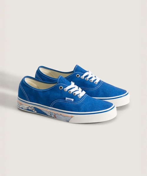 VANS(バンズ)の「オーセンティック / Authentic SIDEWALL PRINT CLASSIC BLUE VN000Z7410Z1(スニーカー・メンズ・ブルー・5/7/6.5/6/5.5)」の2枚目の写真