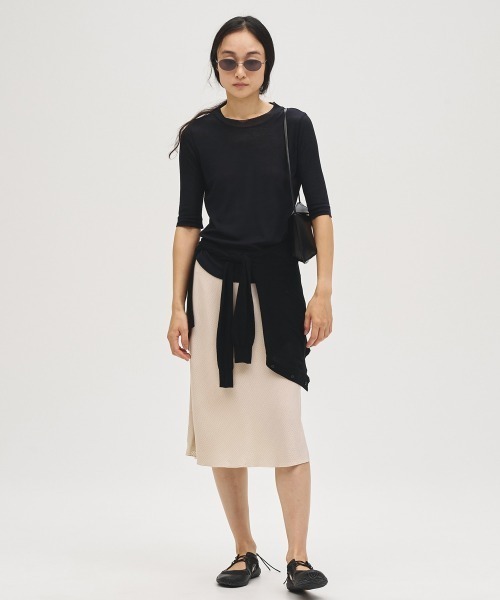 TODAYFUL（トゥデイフル）の「Sheer Fraice Tops（Tシャツ/カットソー・レディース・ライトグレー/インディゴブルー/アイボリー・FREE）」の17枚目の写真