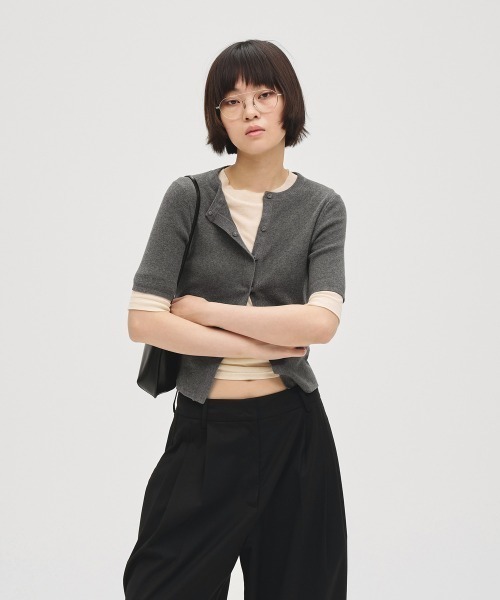 TODAYFUL（トゥデイフル）の「Sheer Fraice Tops（Tシャツ/カットソー・レディース・ライトグレー/インディゴブルー/アイボリー・FREE）」の18枚目の写真