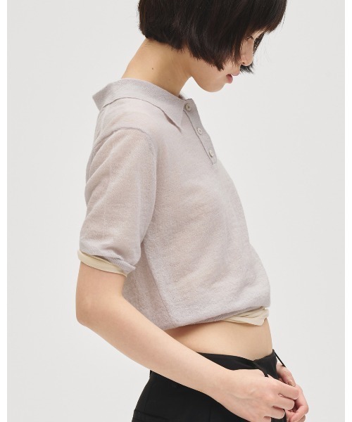 TODAYFUL（トゥデイフル）の「Sheer Fraice Tops（Tシャツ/カットソー・レディース・ライトグレー/インディゴブルー/アイボリー・FREE）」の20枚目の写真