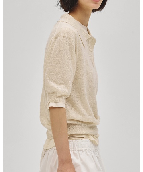 TODAYFUL（トゥデイフル）の「Sheer Fraice Tops（Tシャツ/カットソー・レディース・ライトグレー/インディゴブルー/アイボリー・FREE）」の7枚目の写真