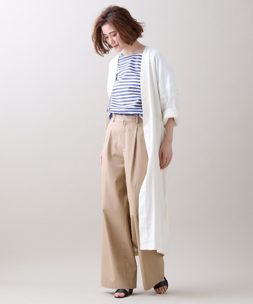 Abahouse Devinette（ドゥヴィネット）の「ストレッチコート（その他アウター・レディース・ネイビー/カーキ/ホワイト/オフホワイト・2）」の2枚目の写真