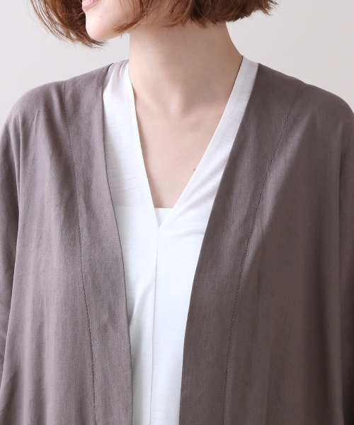 Abahouse Devinette（ドゥヴィネット）の「ストレッチコート（その他アウター・レディース・ネイビー/カーキ/ホワイト/オフホワイト・2）」の10枚目の写真