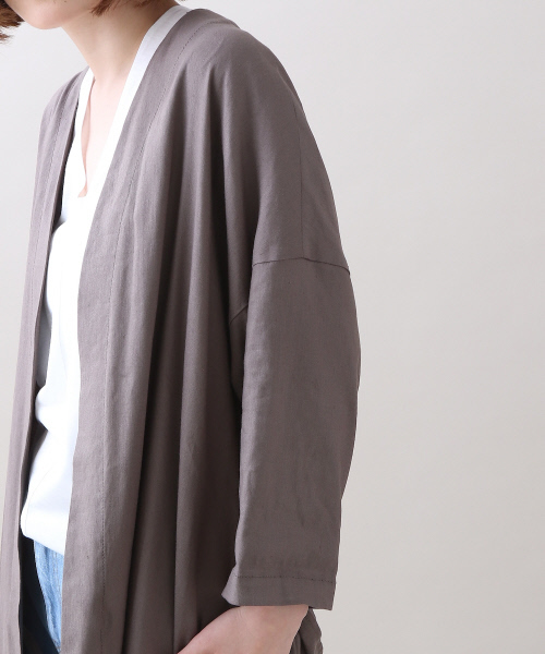 Abahouse Devinette（ドゥヴィネット）の「ストレッチコート（その他アウター・レディース・ネイビー/カーキ/ホワイト/オフホワイト・2）」の11枚目の写真