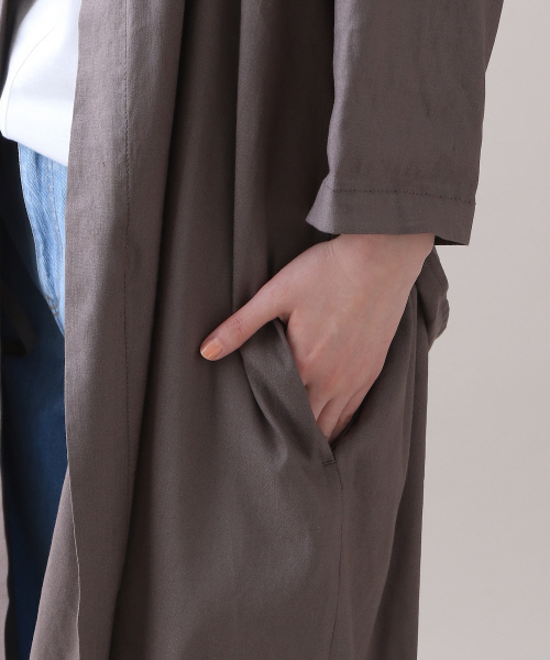 Abahouse Devinette（ドゥヴィネット）の「ストレッチコート（その他アウター・レディース・ネイビー/カーキ/ホワイト/オフホワイト・2）」の12枚目の写真