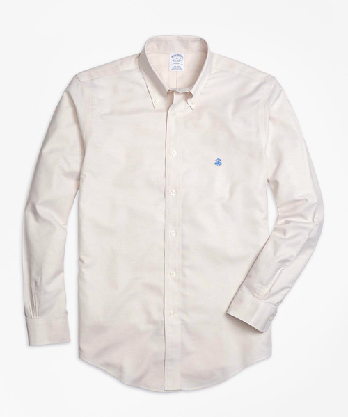 BROOKS BROTHERS（ブルックスブラザーズ）の「スーピマコットン GF カジュアルシャツ Regent Fit 【ノンアイロン（綿100％）/BROOKSCOOL】（シャツ/ブラウス・メンズ・ライトベージュ/ライトブルー/アクア/レッド・X-SMALL/SMALL/LARGE/MEDIUM）」の2枚目の写真
