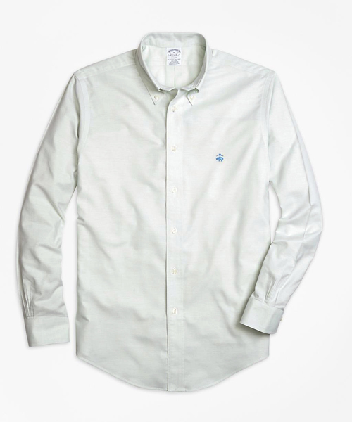 BROOKS BROTHERS（ブルックスブラザーズ）の「スーピマコットン GF カジュアルシャツ Regent Fit 【ノンアイロン（綿100％）/BROOKSCOOL】（シャツ/ブラウス・メンズ・ライトベージュ/ライトブルー/アクア/レッド・X-SMALL/SMALL/LARGE/MEDIUM）」の4枚目の写真