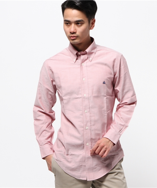 BROOKS BROTHERS（ブルックスブラザーズ）の「スーピマコットン GF カジュアルシャツ Regent Fit 【ノンアイロン（綿100％）/BROOKSCOOL】（シャツ/ブラウス・メンズ・ライトベージュ/ライトブルー/アクア/レッド・X-SMALL/SMALL/LARGE/MEDIUM）」の14枚目の写真