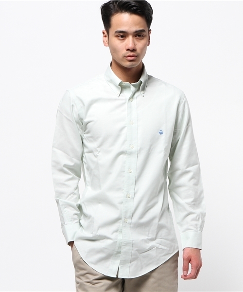 BROOKS BROTHERS（ブルックスブラザーズ）の「スーピマコットン GF カジュアルシャツ Regent Fit 【ノンアイロン（綿100％）/BROOKSCOOL】（シャツ/ブラウス・メンズ・ライトベージュ/ライトブルー/アクア/レッド・X-SMALL/SMALL/LARGE/MEDIUM）」の15枚目の写真