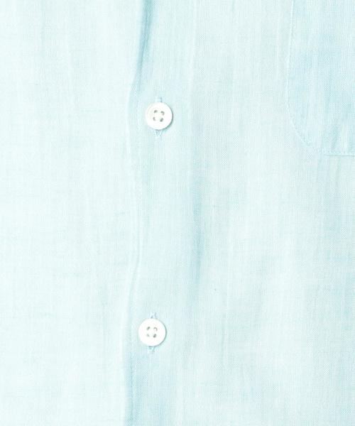 SHIPS JET BLUE（シップスジェットブルー）の「SHIPS JET BLUE: 【COOLMAX】 リネン 7スリーブシャツ（シャツ/ブラウス・メンズ・ホワイト/ライトグリーン/ライトブルー/ラベンダー・SMALL/MEDIUM/LARGE）」の13枚目の写真