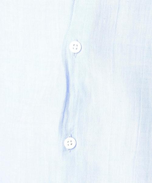 SHIPS JET BLUE（シップスジェットブルー）の「SHIPS JET BLUE: 【COOLMAX】 リネン 7スリーブシャツ（シャツ/ブラウス・メンズ・ホワイト/ライトグリーン/ライトブルー/ラベンダー・SMALL/MEDIUM/LARGE）」の14枚目の写真