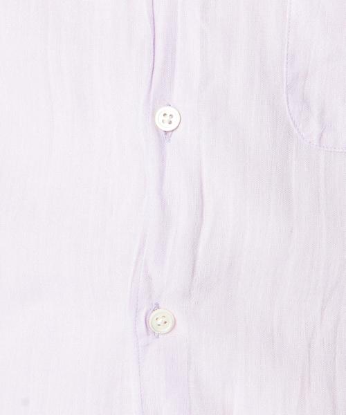 SHIPS JET BLUE（シップスジェットブルー）の「SHIPS JET BLUE: 【COOLMAX】 リネン 7スリーブシャツ（シャツ/ブラウス・メンズ・ホワイト/ライトグリーン/ライトブルー/ラベンダー・SMALL/MEDIUM/LARGE）」の15枚目の写真