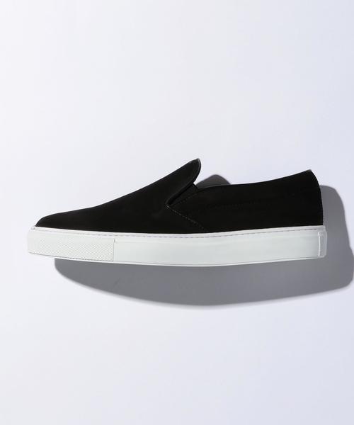 Amb（エーエムビー）の「＜Amb＞ LEATHER SLIP-ON/スニーカー◆（スリッポン・メンズ・ブラック・42/41/40/39）」の3枚目の写真