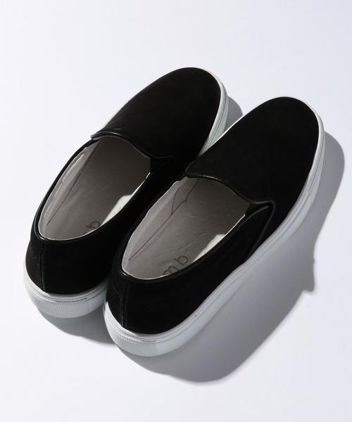 Amb（エーエムビー）の「＜Amb＞ LEATHER SLIP-ON/スニーカー◆（スリッポン・メンズ・ブラック・42/41/40/39）」の5枚目の写真