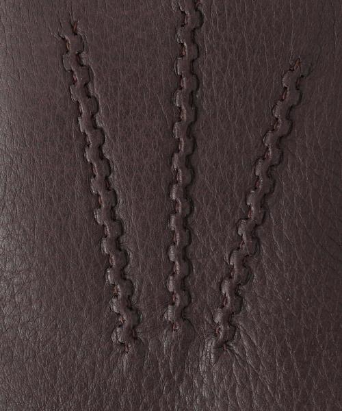 DENTS（デンツ）の「DENTS: ディアスキン/ラビットファー グローブ（手袋・メンズ・ブラック/ダークブラウン・75/80）」の7枚目の写真