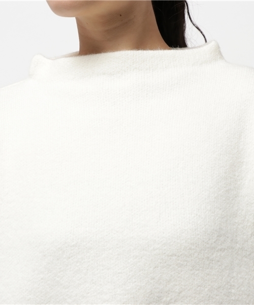 LBC（エルビーシー）の「アクリルナイロンミラノリブボトルネックプルオーバー              （ニット/セーター・レディース・オフホワイト/オリーブ/ネイビー・MEDIUM）」の7枚目の写真