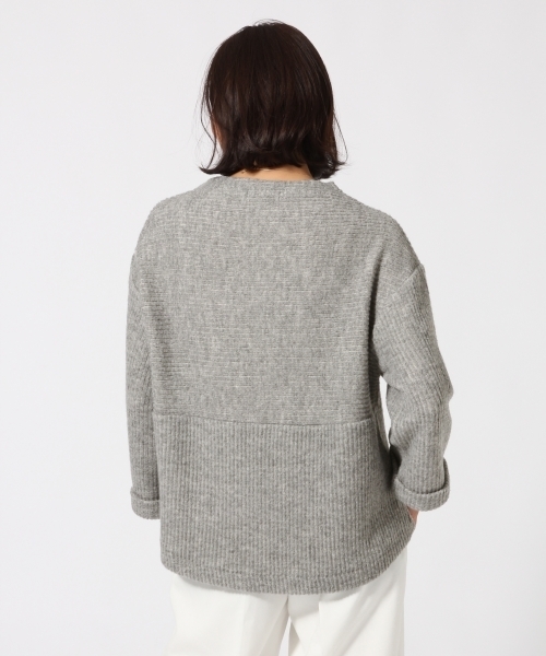 GLOBAL WORK（グローバルワーク）の「キモウテレコワイドプルオーバー長袖/742123（Tシャツ/カットソー・レディース・ブルー/グレー/ライトベージュ/ブラック・LARGE/SMALL/MEDIUM）」の10枚目の写真