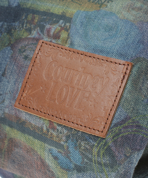 値下げ○CL/LOVE&ROSE総柄デニムギャザーバッグ CL/LOVE&ROSE総柄デニムギャザーバッグ