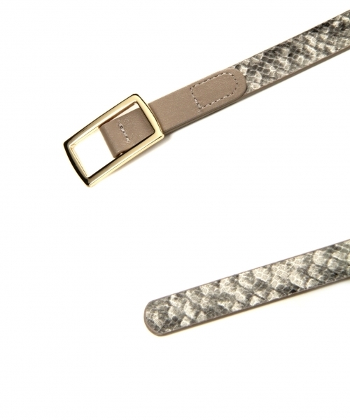 LEPSIM（レプシィム）の「【リバーシブルで使える！】ピンレスリバーシブルホソベルトSS　745533（ベルト・レディース・ホワイト×シルバー/ブラック×ブラック/グレー系その他・ONE SIZE）」の8枚目の写真