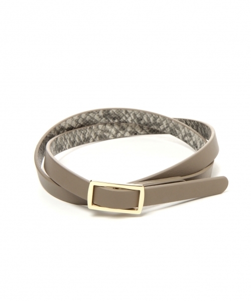 LEPSIM（レプシィム）の「【リバーシブルで使える！】ピンレスリバーシブルホソベルトSS　745533（ベルト・レディース・ホワイト×シルバー/ブラック×ブラック/グレー系その他・ONE SIZE）」の11枚目の写真