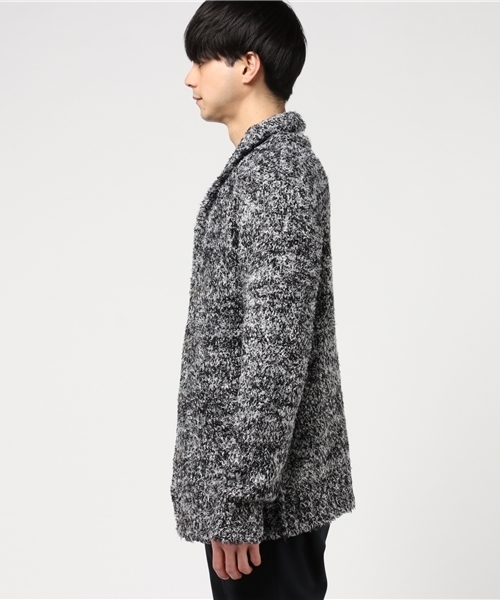 VENCEEXCHANGE（ヴァンスエクスチェンジ）の「ボアショールカーディガン                       （カーディガン/ボレロ・メンズ・ブラック/ブルー・MEDIUM/LARGE）」の3枚目の写真