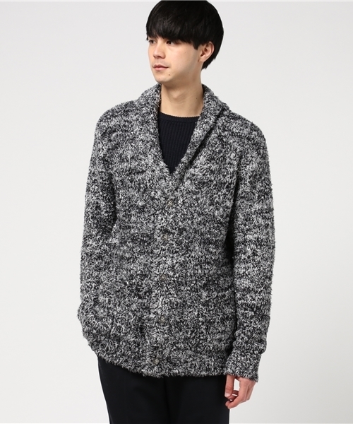 VENCEEXCHANGE（ヴァンスエクスチェンジ）の「ボアショールカーディガン                       （カーディガン/ボレロ・メンズ・ブラック/ブルー・MEDIUM/LARGE）」の5枚目の写真