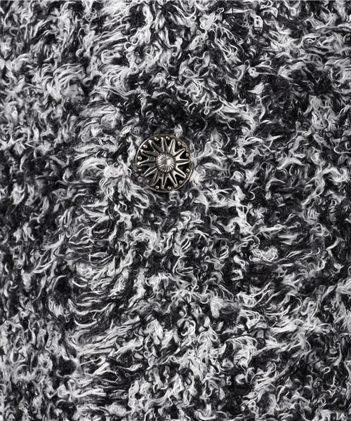 VENCEEXCHANGE（ヴァンスエクスチェンジ）の「ボアショールカーディガン                       （カーディガン/ボレロ・メンズ・ブラック/ブルー・MEDIUM/LARGE）」の9枚目の写真