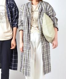 【別注】Villon'd: ガウン (チェック柄)