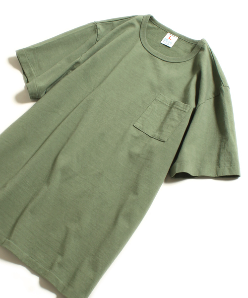 Denime（ドゥニーム）の「【MadeInJapan】BASIC CUTSEW/ベーシックカットソーポケT （Tシャツ/カットソー・メンズ・ホワイト/杢グレー/ピンク/ブラック/ライトブラウン/ネイビー/カーキ・LARGE/MEDIUM/SMALL/X-LARGE）」の5枚目の写真