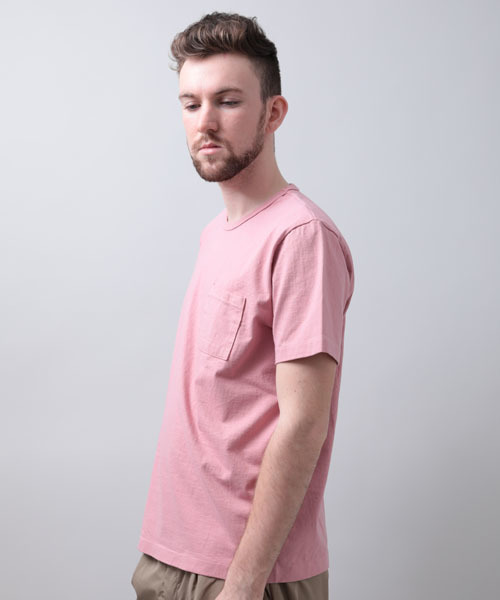 Denime（ドゥニーム）の「【MadeInJapan】BASIC CUTSEW/ベーシックカットソーポケT （Tシャツ/カットソー・メンズ・ホワイト/杢グレー/ピンク/ブラック/ライトブラウン/ネイビー/カーキ・LARGE/MEDIUM/SMALL/X-LARGE）」の17枚目の写真
