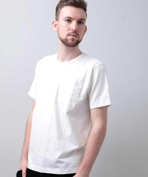 Denime（ドゥニーム）の「【MadeInJapan】BASIC CUTSEW/ベーシックカットソーポケT （Tシャツ/カットソー・メンズ・ホワイト/杢グレー/ピンク/ブラック/ライトブラウン/ネイビー/カーキ・LARGE/MEDIUM/SMALL/X-LARGE）」の15枚目の写真