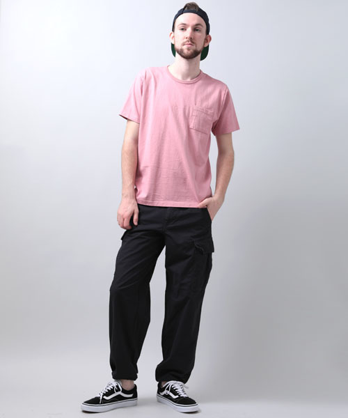 Denime（ドゥニーム）の「【MadeInJapan】BASIC CUTSEW/ベーシックカットソーポケT （Tシャツ/カットソー・メンズ・ホワイト/杢グレー/ピンク/ブラック/ライトブラウン/ネイビー/カーキ・LARGE/MEDIUM/SMALL/X-LARGE）」の22枚目の写真