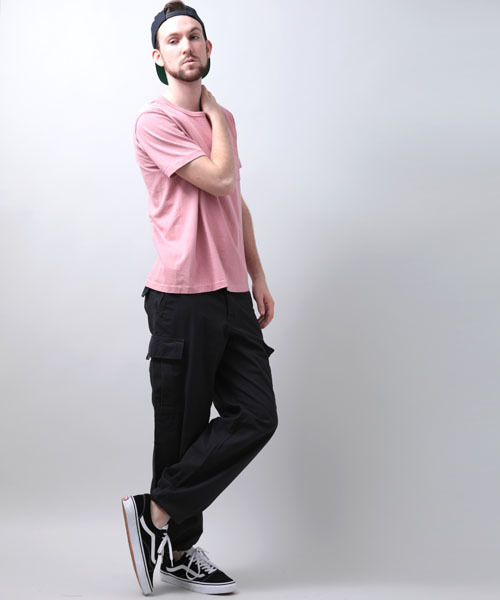 Denime（ドゥニーム）の「【MadeInJapan】BASIC CUTSEW/ベーシックカットソーポケT （Tシャツ/カットソー・メンズ・ホワイト/杢グレー/ピンク/ブラック/ライトブラウン/ネイビー/カーキ・LARGE/MEDIUM/SMALL/X-LARGE）」の21枚目の写真