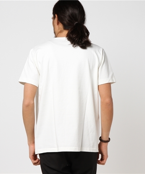 Denime（ドゥニーム）の「【MadeInJapan】BASIC CUTSEW/ベーシックカットソーポケT （Tシャツ/カットソー・メンズ・ホワイト/杢グレー/ピンク/ブラック/ライトブラウン/ネイビー/カーキ・LARGE/MEDIUM/SMALL/X-LARGE）」の9枚目の写真