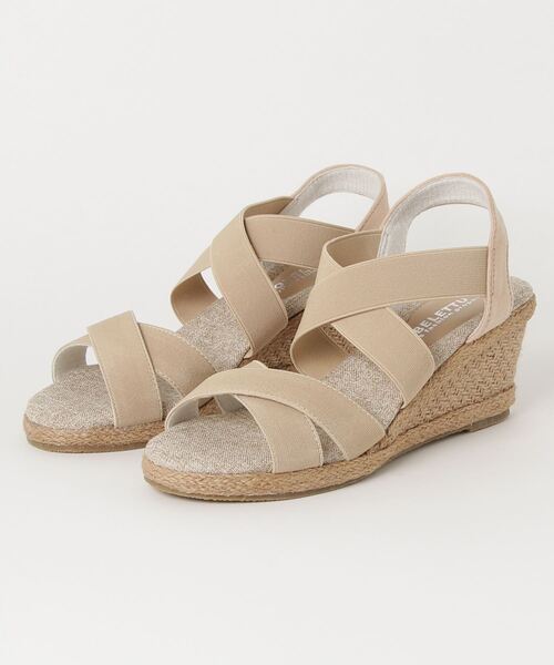 KOBE LETTUCE（コウベレタス）の「7cmウェッジソールクロスゴムジュートサンダル（サンダル・レディース・ブラック系その他/シルバー/ブラック/カーキ/ピンク/パイソン/ベージュ/ブラック系その他2/オレンジ/ベージュ系その他/グレイッシュベージュ/ブルー系その他/シルバー系その他/その他1/ブルー系その他2/ブラック系その他4/ブラック系その他3/ベージュ系その他2/ベージュ系その他3/ゴールド/ローズ/ブラウン系その他2/ブラウン系その他/ブルー系その他3/ブラウン/ブラック系/ネイビー系・M/L/S/LL）」の12枚目の写真