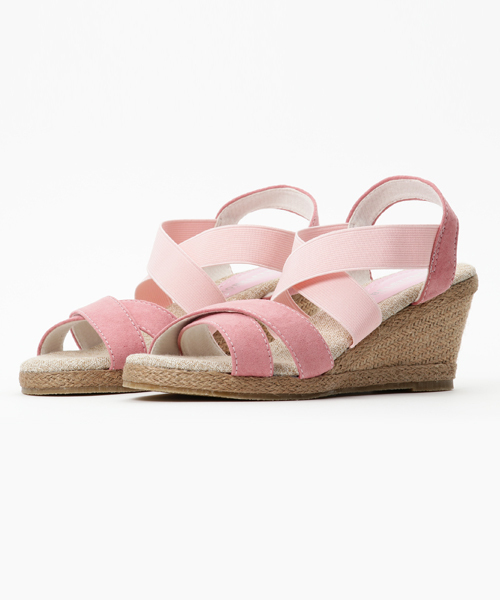 KOBE LETTUCE（コウベレタス）の「7cmウェッジソールクロスゴムジュートサンダル（サンダル・レディース・ブラック系その他/シルバー/ブラック/カーキ/ピンク/パイソン/ベージュ/ブラック系その他2/オレンジ/ベージュ系その他/グレイッシュベージュ/ブルー系その他/シルバー系その他/その他1/ブルー系その他2/ブラック系その他4/ブラック系その他3/ベージュ系その他2/ベージュ系その他3/ゴールド/ローズ/ブラウン系その他2/ブラウン系その他/ブルー系その他3/ブラウン/ブラック系/ネイビー系・M/L/S/LL）」の20枚目の写真