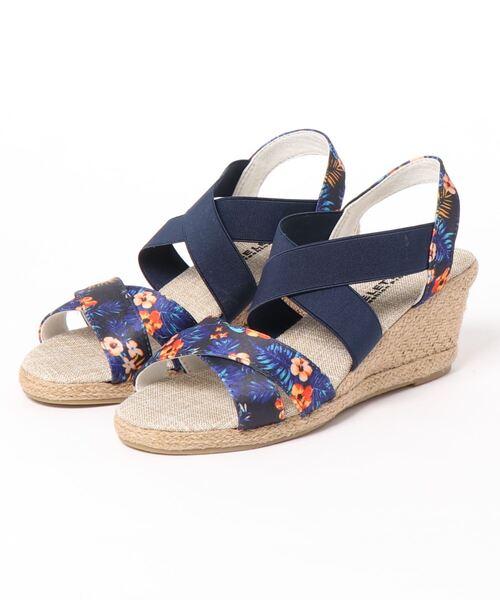 KOBE LETTUCE（コウベレタス）の「7cmウェッジソールクロスゴムジュートサンダル（サンダル・レディース・ブラック系その他/シルバー/ブラック/カーキ/ピンク/パイソン/ベージュ/ブラック系その他2/オレンジ/ベージュ系その他/グレイッシュベージュ/ブルー系その他/シルバー系その他/その他1/ブルー系その他2/ブラック系その他4/ブラック系その他3/ベージュ系その他2/ベージュ系その他3/ゴールド/ローズ/ブラウン系その他2/ブラウン系その他/ブルー系その他3/ブラウン/ブラック系/ネイビー系・M/L/S/LL）」の18枚目の写真