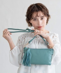 mieno | [Mia Borsa] お財布ショルダー ショルダーバッグ 牛革 レザー (ショルダーバッグ)