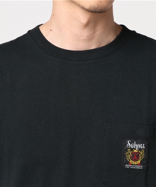 schott（ショット）の「Schott/ショット/POCKET TSHIRT CROWN