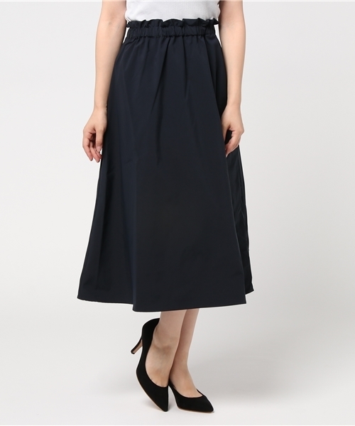 POU DOU DOU（プードゥドゥ）の「リバーシブルギャザーフレアースカート（スカート・レディース・ボルドー/ブラウン/ネイビー・3）」の4枚目の写真