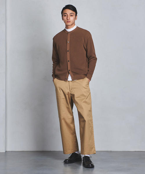 UNITED ARROWS（ユナイテッドアローズ）の「UASB アクリル コットン アゼ クルーネック カーディガン（ニット/セーター・メンズ・ブラック/ブラウン/ホワイト・SMALL/X-LARGE/MEDIUM/LARGE）」の15枚目の写真