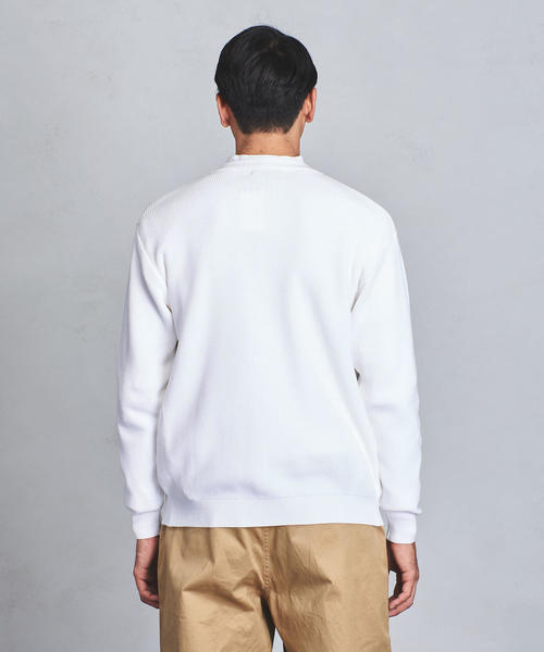 UNITED ARROWS（ユナイテッドアローズ）の「UASB アクリル コットン アゼ クルーネック カーディガン（ニット/セーター・メンズ・ブラック/ブラウン/ホワイト・SMALL/X-LARGE/MEDIUM/LARGE）」の11枚目の写真