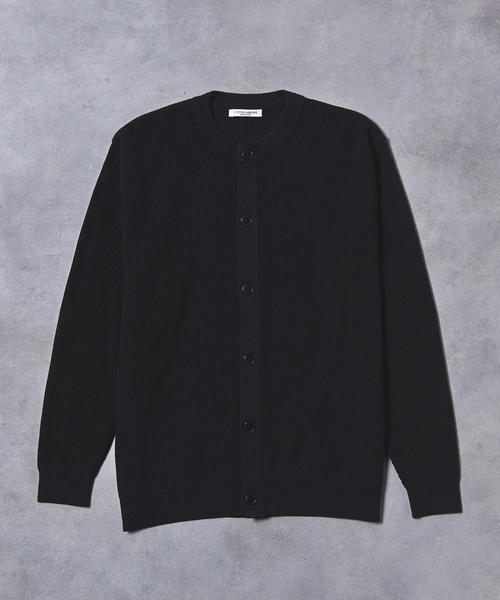 UNITED ARROWS（ユナイテッドアローズ）の「UASB アクリル コットン アゼ クルーネック カーディガン（ニット/セーター・メンズ・ブラック/ブラウン/ホワイト・SMALL/X-LARGE/MEDIUM/LARGE）」の8枚目の写真