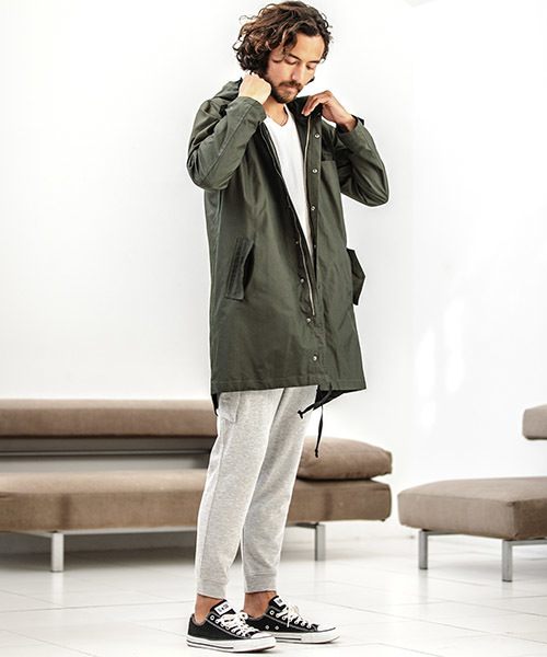 CAMBIO（カンビオ）の「mj5314-ナイロンロングモッズコート（モッズコート・メンズ・カーキ/ネイビー/ブラック・L/M/S）」の14枚目の写真